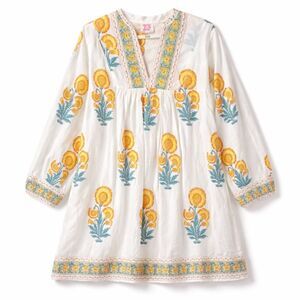 Victoria Dunn Floral Dress Boho Cottagecore Cotton Pockets Medium